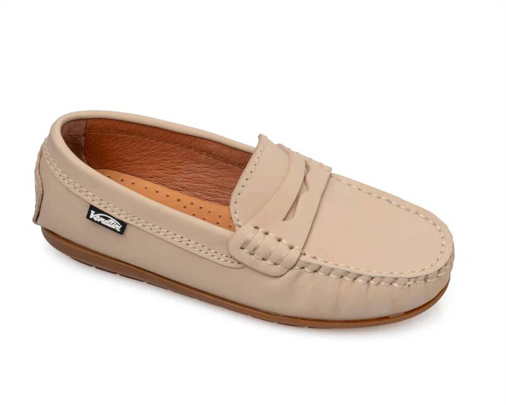 NEW VENETTINI women's atlas new sole penny loafer driving moccasin in tan gum le
